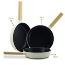 Ver imagem 3 de Kit 3 Frigideira Revestimento Cerâmica Cuisine Bege