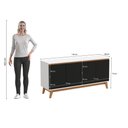 Ver imagem 4 de Aparador Kappesberg 4 Portas Branco/preto Fosco 156cm