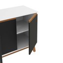 Ver mais imagens de Aparador Kappesberg 4 Portas Branco/preto Fosco 156cm