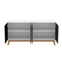 Ver imagem 7 de Aparador Kappesberg 4 Portas Branco/preto Fosco 156cm