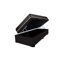 Ver imagem 4 de Cama Box Baú Solteiro Colchão Gold Espuma D33 Acolchões + Box Sintético 55x88x188 Cor:Preto
