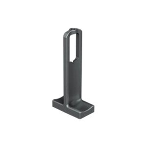 Suporte Topo Bastão Cabideiro Vesto 28x12mm Acabamento Supra Titânio Rometal 01 Unidade