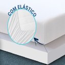 Ver imagem 5 de Capa Colchão Casal c/ Elástico Branca Protetor Higiene Anti Ácaro Fronha Antialérgico Proteçã