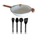Ver imagem 1 de Frigideira Wok Funda Antiaderente Marmorizado Talher 02 28cm