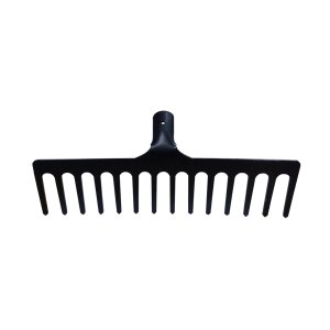 Kit 3 Ancinho de Aço 14 Dentes 35cm + Cabo Madeira 1,20m