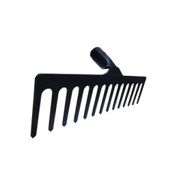 Kit 3 Ancinho de Aço 14 Dentes 35cm + Cabo Madeira 1,20m - 2