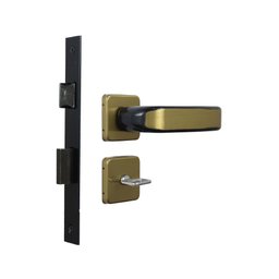 Fechadura para Porta de Banheiro com Roseta Firenze 40mm MGM - 4 Fechadura para Porta de Banheiro com Roseta Firenze 40mm MGM - 4