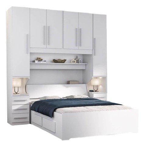 Dormitório de Casal Completo 1220 Branco