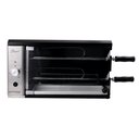 Ver imagem 4 de Churrasqueira Elétrica Vertical Titan Stand Bancada 2 Espetos 2100W 127V 1,7kg Madeira Preto sem