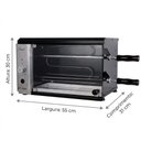Ver imagem 2 de Churrasqueira Elétrica Vertical Titan Stand Bancada 2 Espetos 2100W 127V 1,7kg Madeira Preto sem