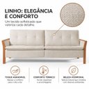 Ver imagem 6 de Sofá Living Fixo Flow 2m Molas Bonnel Espuma D28 - Bege