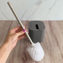 Ver imagem 6 de Conjunto 2 Escovas Sanitárias com Suportes para Banheiro Lavabo Polipropileno Dual ou Chumbo