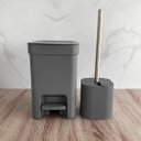 Ver mais imagens de Conjunto 2 Escovas Sanitárias com Suportes para Banheiro Lavabo Polipropileno Dual ou Chumbo