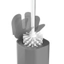 Ver imagem 5 de Conjunto 2 Escovas Sanitárias com Suportes para Banheiro Lavabo Polipropileno Dual ou Chumbo