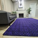 Ver imagem 1 de Tapete Carpete Sala Quarto Elegante Geométrico 2,00 X 2,50 - Cor Violeta
