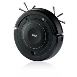 Robô Aspirador WAP Robot W100 3 em 1 Varre Aspira e Passa Pano, Sensor Antiqueda e Colisão Bivolt Preto - 2