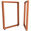 Ver imagem 2 de Bases Retangulares de Mesa Estilo Industrial 75x60cm Kit c/2un - Cobre