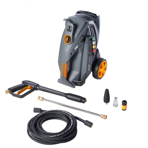 Lavadora de Alta Pressão Profissional Wap 5100 Turbo Vazão até 550 L/H 2300 Psi 2500W Engate Rápido 220V Cinza