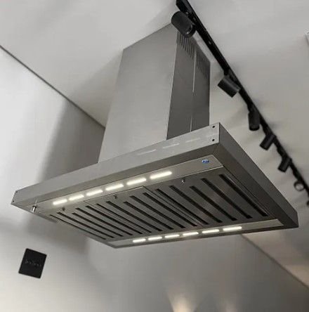 Coifa de Ilha Teto Cozinha Profissional Aço Inox 304 Premium Cozix ...