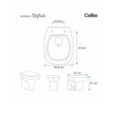 Ver imagem 3 de Assento para Privada Sanit Pol Clean Stylus Policlass