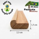 Ver imagem 3 de Perfil Detalhe de Madeira p/ Paredes 2,3x1,5cm 106 (5un c/1m) P. Mogno