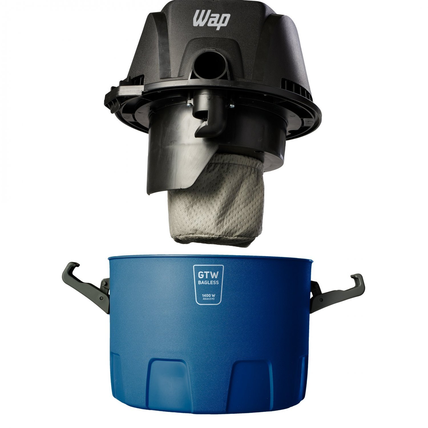 Aspirador de Água e Pó WAP GTW Bagless Alça Ergonômica 6L com Bocal de Sopro 1400W 127V Azul/Preto - 7
