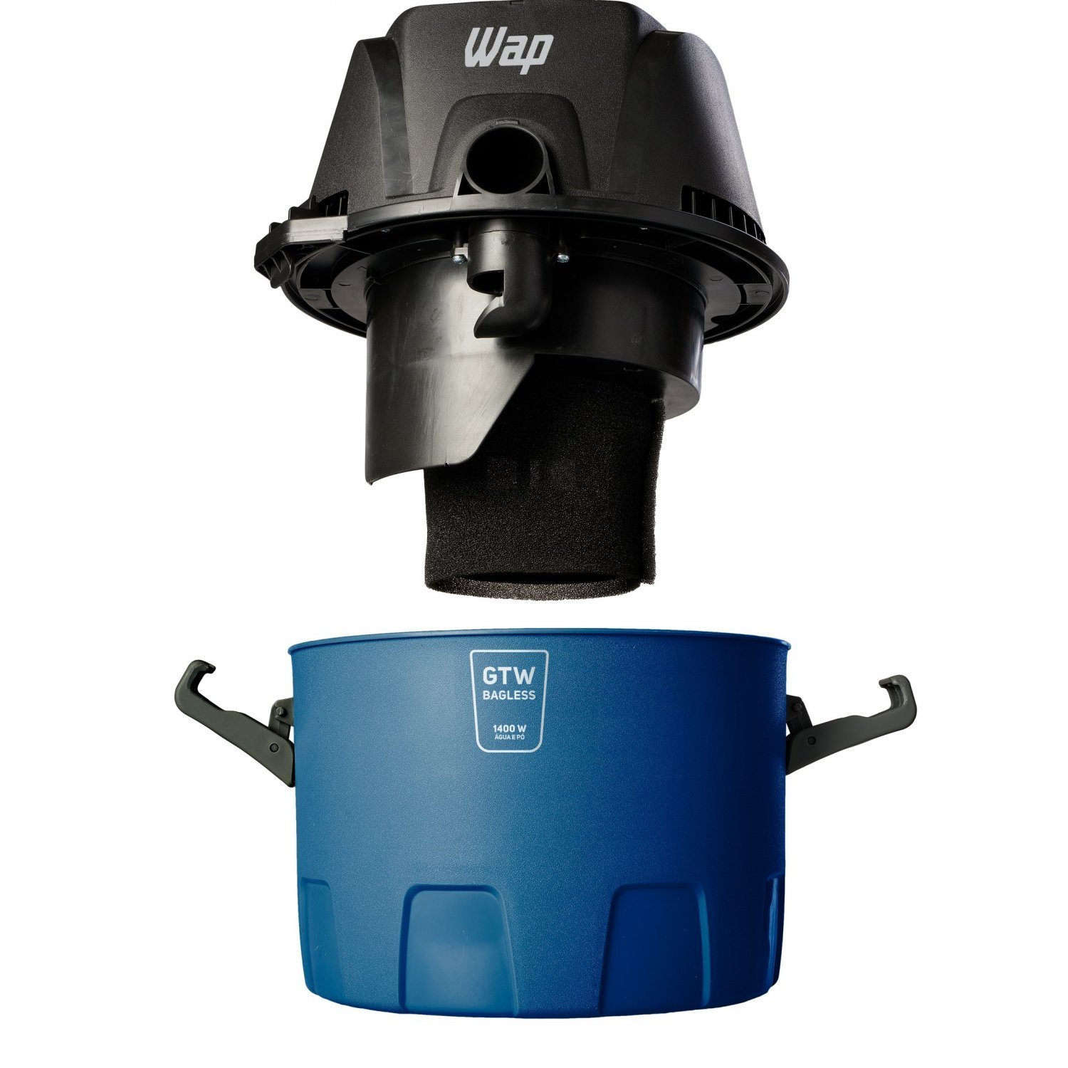 Aspirador de Água e Pó WAP GTW Bagless Alça Ergonômica 6L com Bocal de Sopro 1400W 127V Azul/Preto - 6