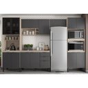 Ver imagem 2 de Cozinha Modulada Completa 14 Portas 02 Gavetas Firenze Avena Grafito Demóbile
