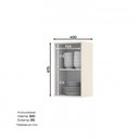 Ver imagem 3 de Armário Aéreo Cozinha Henn Connect 40cm 1 Porta MDF Suspenso Branco Organizador Modulado