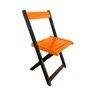 Cadeira de Madeira Dobrável Laranja - 1