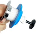 Ver imagem 5 de Botão Mecanismo Reparo de Acionamento Superior Caixa Acoplada Descarga Cromado 65mm | Valeplast
