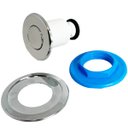 Ver imagem 3 de Botão Mecanismo Reparo de Acionamento Superior Caixa Acoplada Descarga Cromado 65mm | Valeplast