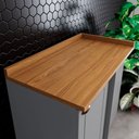 Ver imagem 3 de Balcão Canto Reto 1 Porta Americana Henn com Tampo Mdf Americana Henn 94 Cm