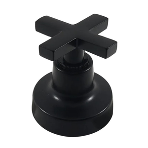 Acabamento Registro Preto Volante C-22 Abs ½, ¾ Padrão Deca