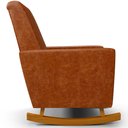 Ver imagem 7 de Poltrona de Amamentação com Balanço e Puff Ravena W01 Couríssimo Camel - Lyam Decor