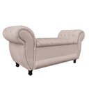 Ver imagem 1 de Recamier Baú Londres 1,20 M Suede Bege
