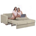 Ver imagem 1 de Sofa Cama Casal Sofia 2 Lugares 170cm com Pés de Madeira Talento Móveis