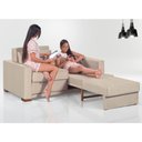 Ver imagem 2 de Sofa Cama Casal Sofia 2 Lugares 170cm com Pés de Madeira Talento Móveis