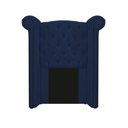 Ver imagem 4 de Kit Cabeceira Calçadeira Veneza 100cm Suede Azul Marinho