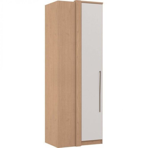 Guarda-Roupa de Canto Reto 1 Porta Elegance Bege/Angelin/Blanc Guarda-Roupa de Canto Reto 1 Porta Elegance Bege/Angelin/Blanc