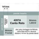 Ver imagem 6 de Guarda-Roupa de Canto Reto 1 Porta Elegance