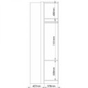 Ver imagem 5 de Guarda Roupa de Canto Reto 1 Porta Elegance 