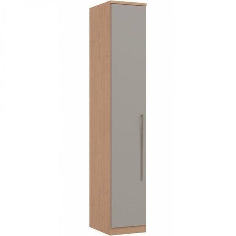 Módulo de Guarda Roupa 1 Porta Elegance Bege/Angelin/Níquel