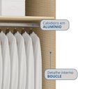 Ver imagem 5 de Módulo de Guarda Roupa 1 Porta Elegance Bege/Angelin/Níquel