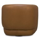 Ver mais imagens de Kit 02 Poltronas Decorativas Giratória Orgânica Sala Living Begur L06 Couro Caramelo - Lyam Decor