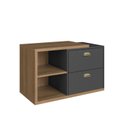 Ver imagem 2 de Gabinete de Banheiro Suspenso 80cm com 2 Gavetas sem Cuba Helena