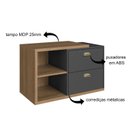 Ver imagem 5 de Gabinete de Banheiro Suspenso 80cm com 2 Gavetas sem Cuba Helena