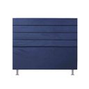 Ver imagem 1 de Cabeceira Paris Box Solteiro 90cm - Suede Azul Marinho