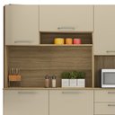 Ver imagem 5 de Armário de Cozinha Compacta 180cm Turim K02 Freijó/Vanilla - Mpozenato