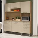 Ver imagem 2 de Armário de Cozinha Compacta 180cm Turim K02 Freijó/Vanilla - Mpozenato
